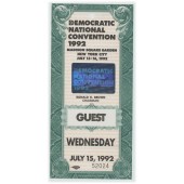 DEMOCRATIC NATIONAL CONVENTION 1992 NEW YORK CITY GUEST