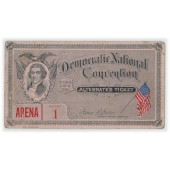 Democratic National Convention ALTERNATE'S TICKET 1904