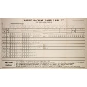 VOTING MACHINE SAMPLE BALLOT GENERAL AND SPECIAL ELECTION NOVEMBER 5, 1940