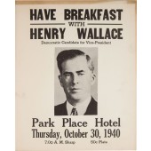 HAVE BREAKFAST WITH HENRY WALLACE Democratic Candidate for Vice-President ... / VOTE NOv. 5th