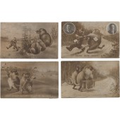 BILLY POSSUM postcards (4)