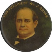FOR PRESIDENT WM. J. BRYAN (1 3/4")