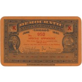 DEMOCRATIC NATIONAL CONVENTION CHICAGO 1932 SPECIAL APPOINTEE