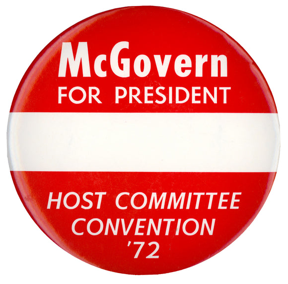 McGovern FOR PRESIDENT HOST COMMITTEE  CONVENTION '72  (6