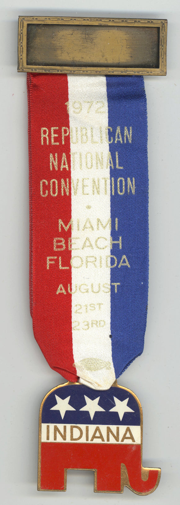 1972 REPUBLICAN NATIONAL CONVENTION MIAMI BEACH FLORIDA / INDIANA