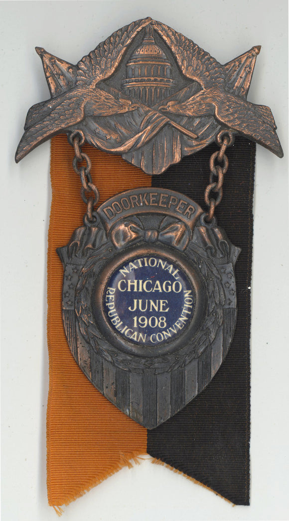 DOORKEEPER / NATIONAL REPUBLICAN CONVENTION  CHICAGO  JUNE 1908