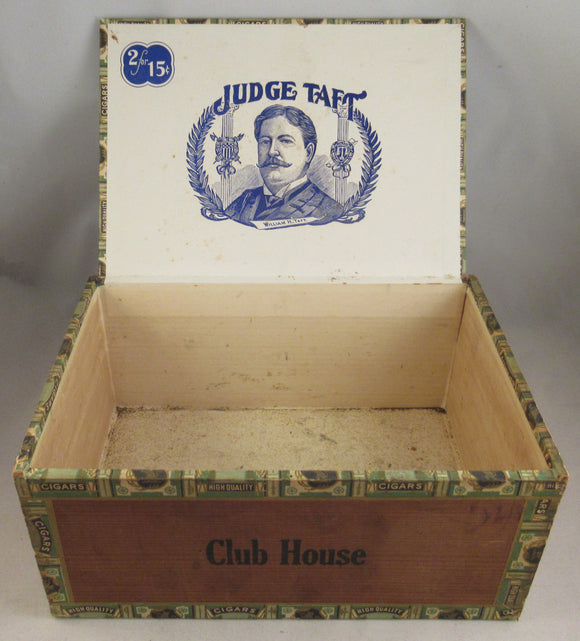 JUDGE TAFT wooden cigar box