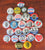Collection of 49 different 3-4" Goldwater buttons
