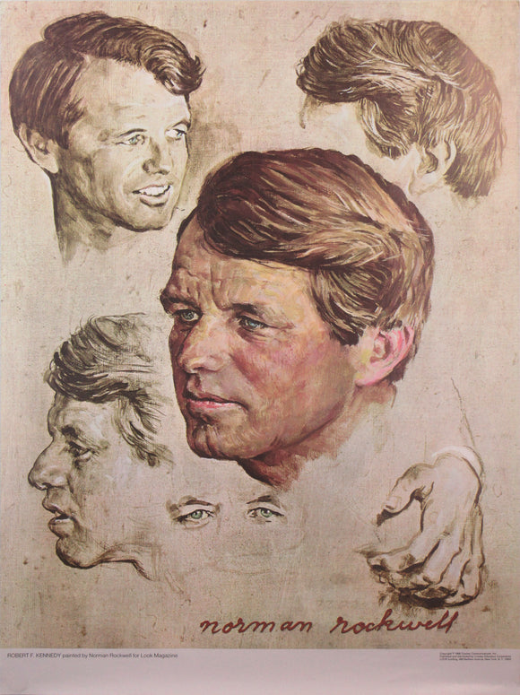 7 Norman Rockwell posters - 1968 presidential contenders