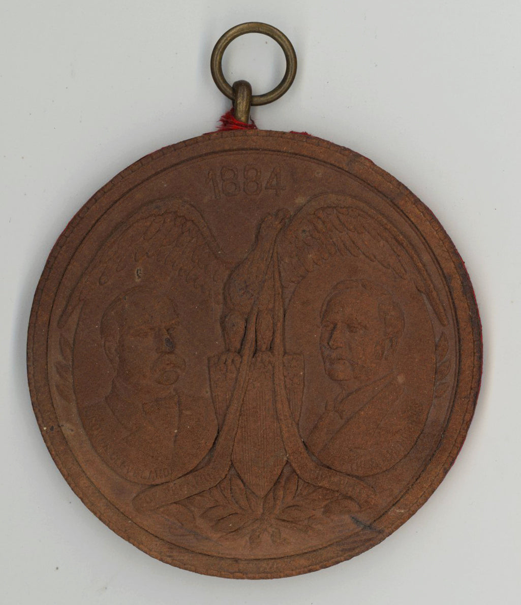 1884 GROVER CLEVELAND FOR PRESIDENT  THOS. HENDRICKS FOR VICE PREST.