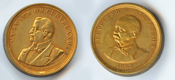 MY STACK ON CLEVELAND / CLEVELAND & STEVENSON 1892