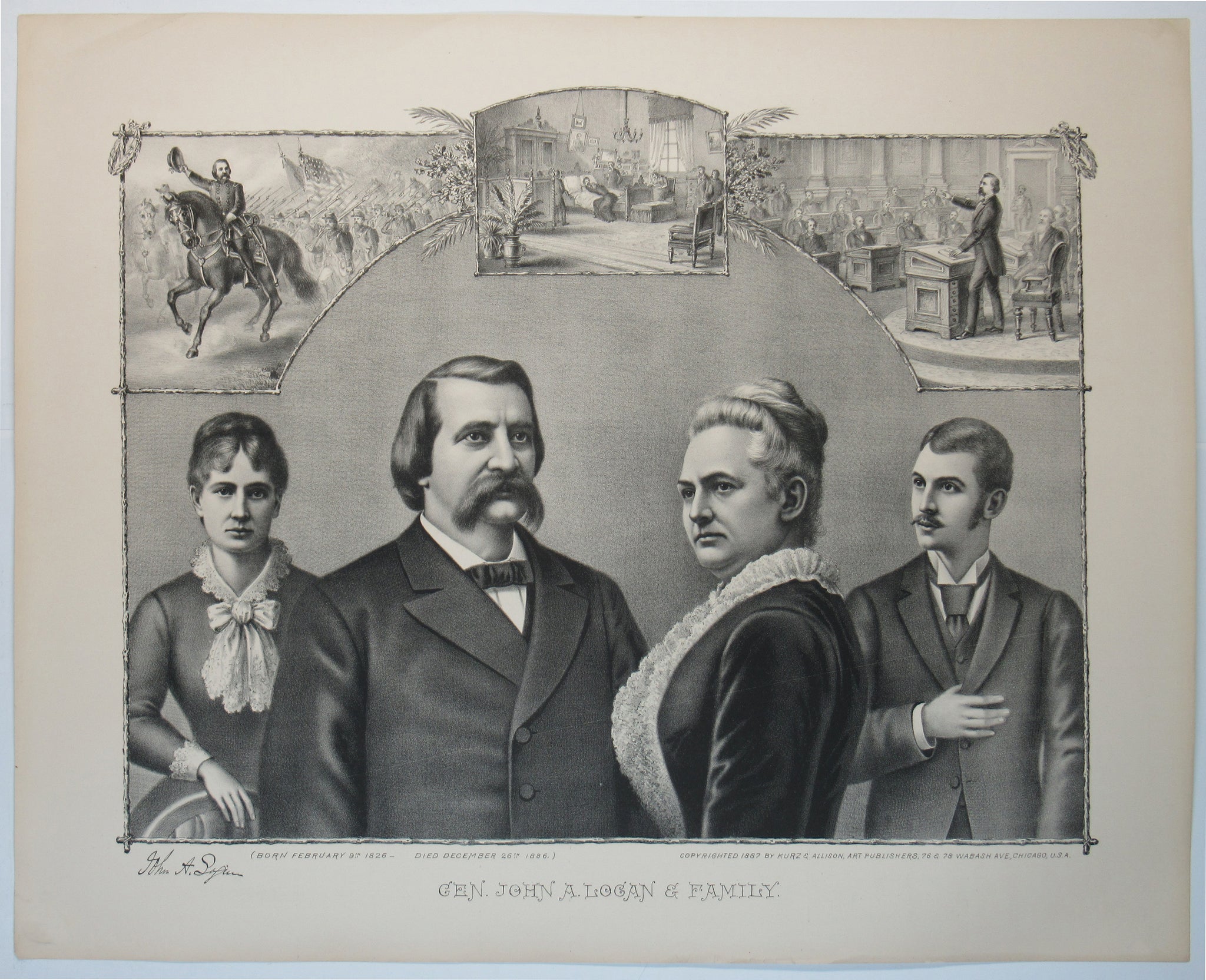 GEN. JOHN A. LOGAN & FAMILY